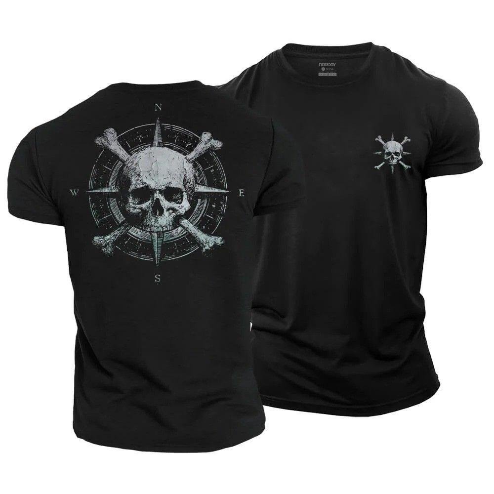 Adventure Compass Skull T-Shirt - Norday SE