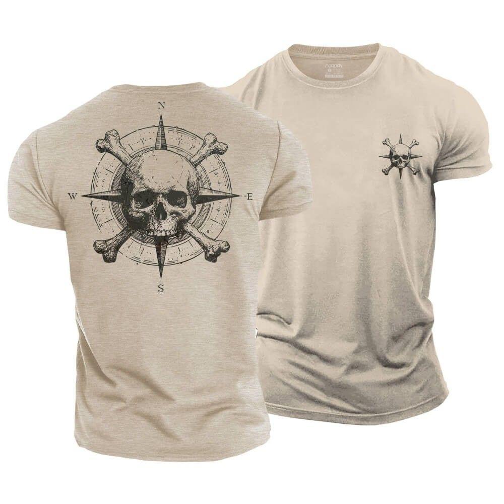Adventure Compass Skull T-Shirt - Norday SE