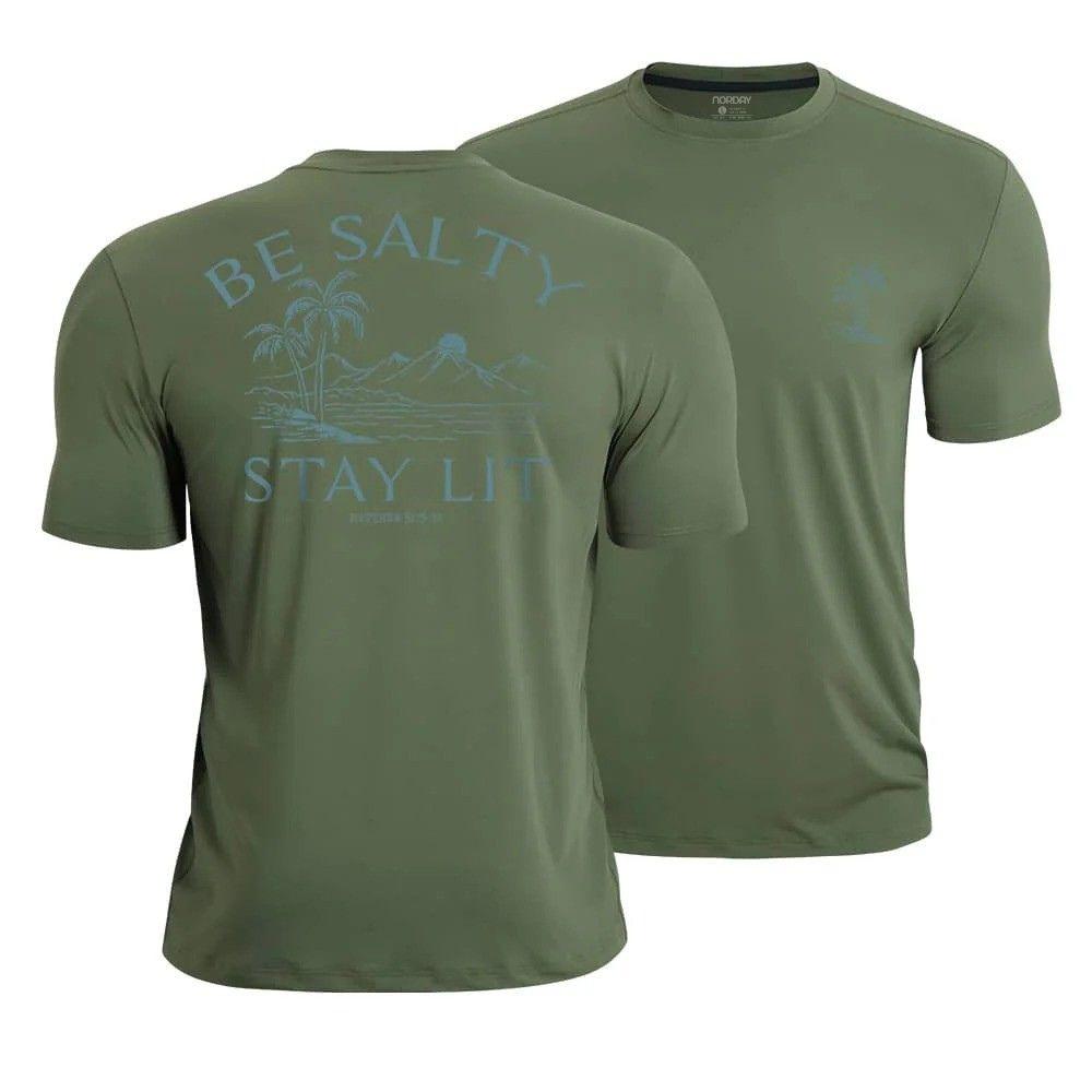 Be Salty Stay Lit Athletic Quick - Dry T-Shirt - Norday SE