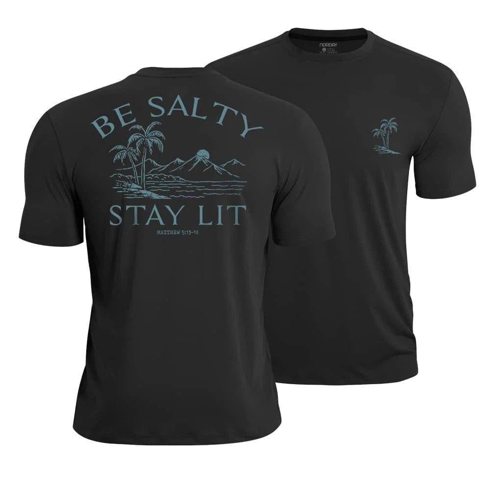 Be Salty Stay Lit Athletic Quick - Dry T-Shirt - Norday SE