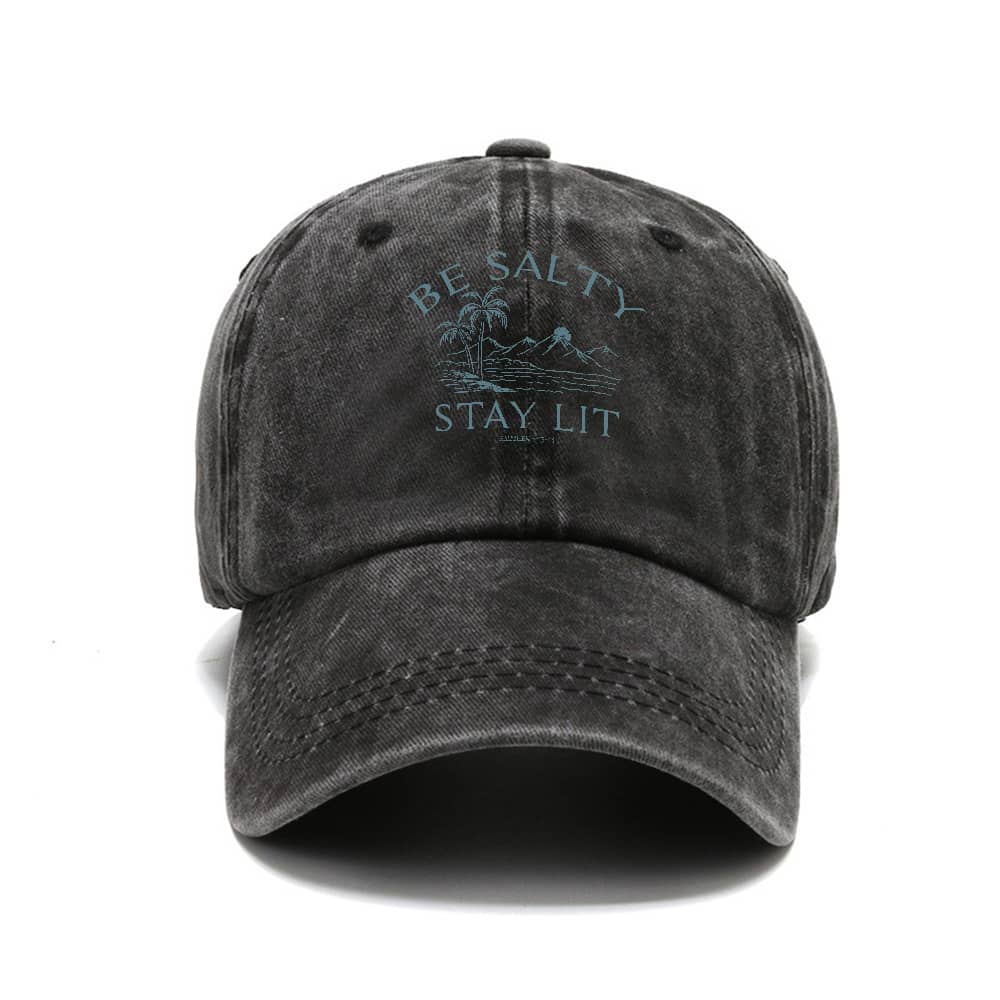 Be Salty Stay Lit Vintage Keps - Norday SE