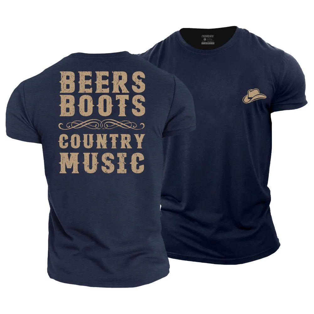 Beers Boots Country Music T-Shirt - Norday SE