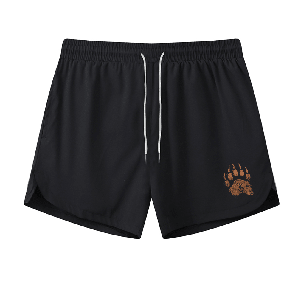 Berserker Rune Bears Paw Athletic Quick - Dry Shorts - Norday SE