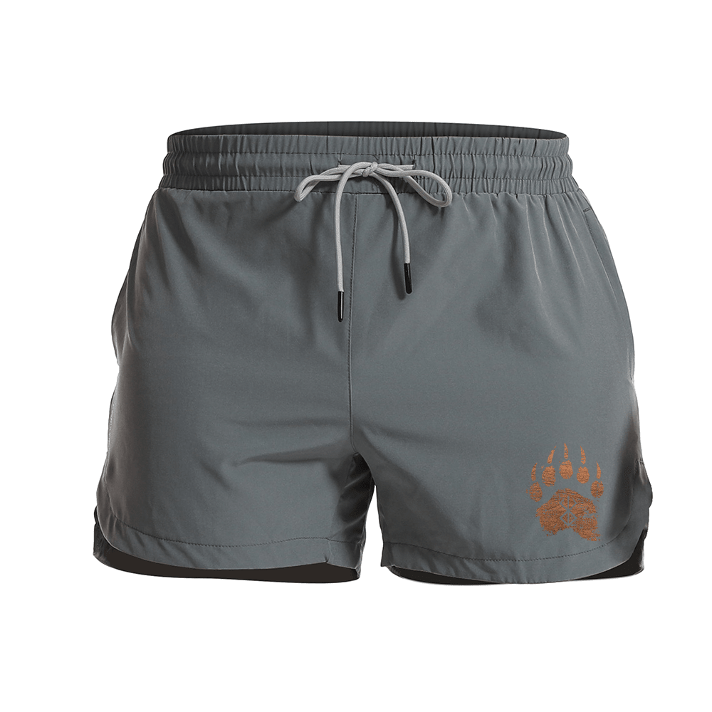Berserker Rune Bears Paw Athletic Quick - Dry Shorts - Norday SE