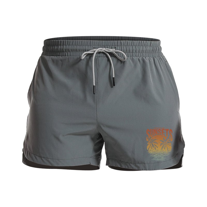 Chasing Sunsets Athletic Quick - Dry Shorts - Norday SE