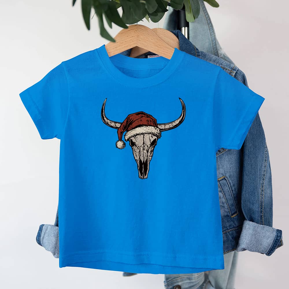 Christmas Bull Skull Barn T-Shirt - Norday SE