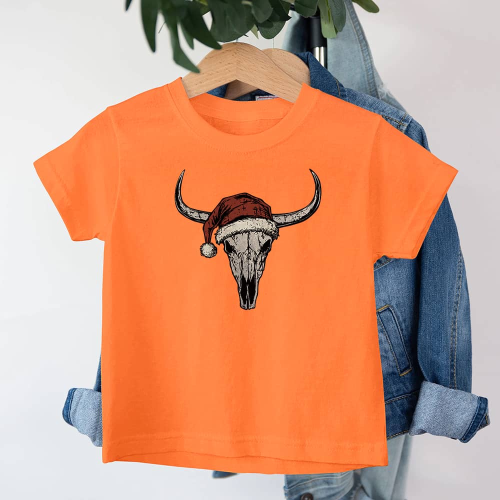 Christmas Bull Skull Barn T-Shirt - Norday SE