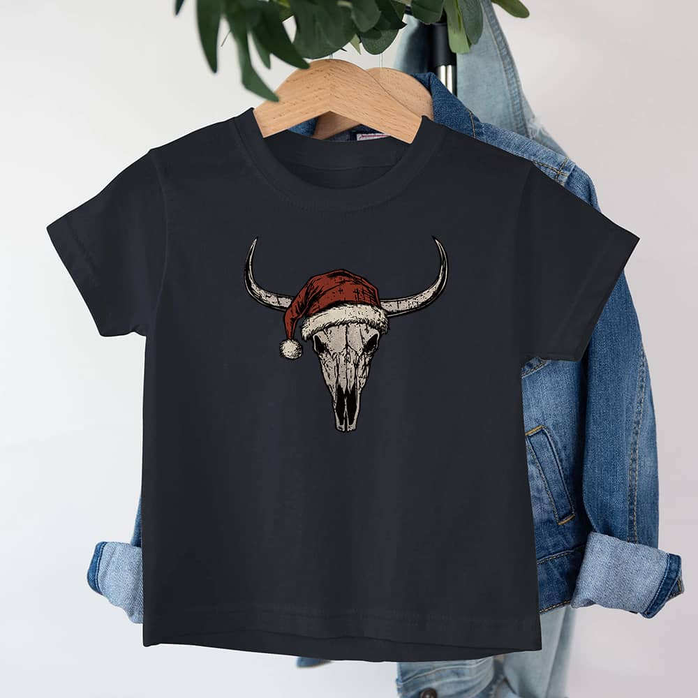 Christmas Bull Skull Barn T-Shirt - Norday SE