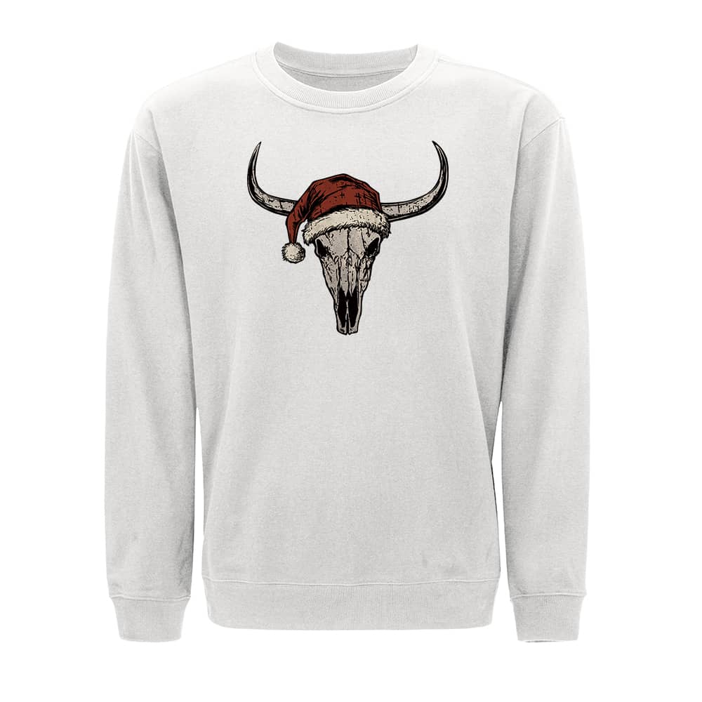 Christmas Bull Skull Sweatshirt - Norday SE