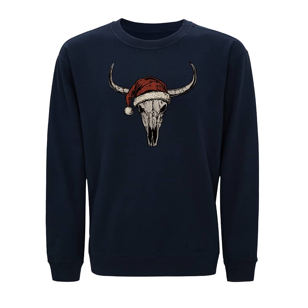 Christmas Bull Skull Sweatshirt - Norday SE