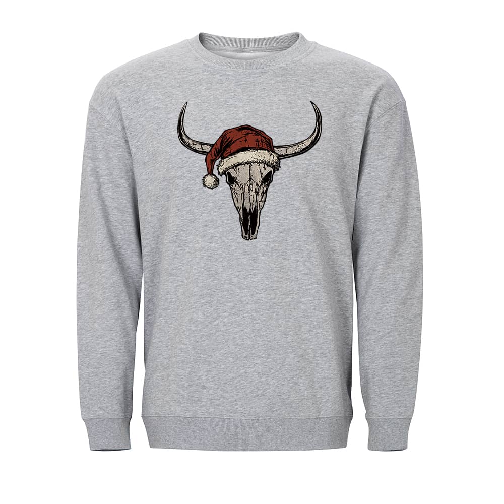 Christmas Bull Skull Sweatshirt - Norday SE