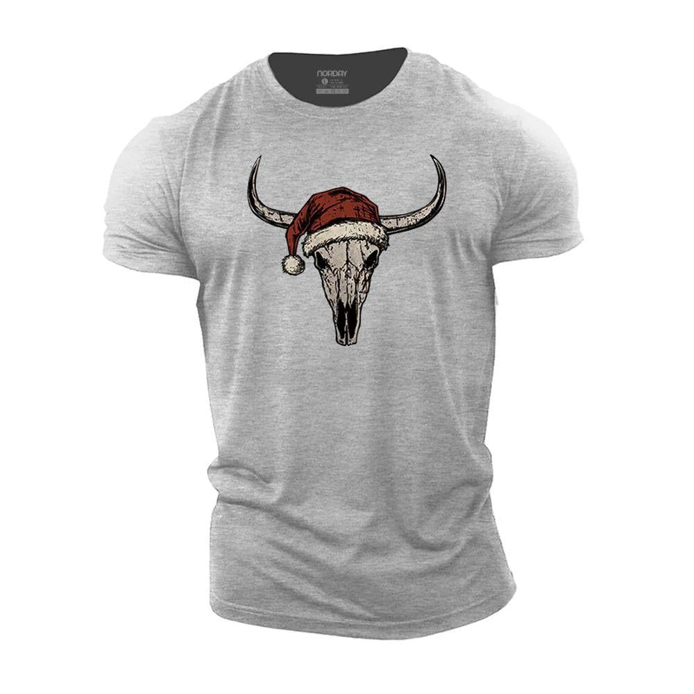 Christmas Bull Skull T-Shirt - Norday SE