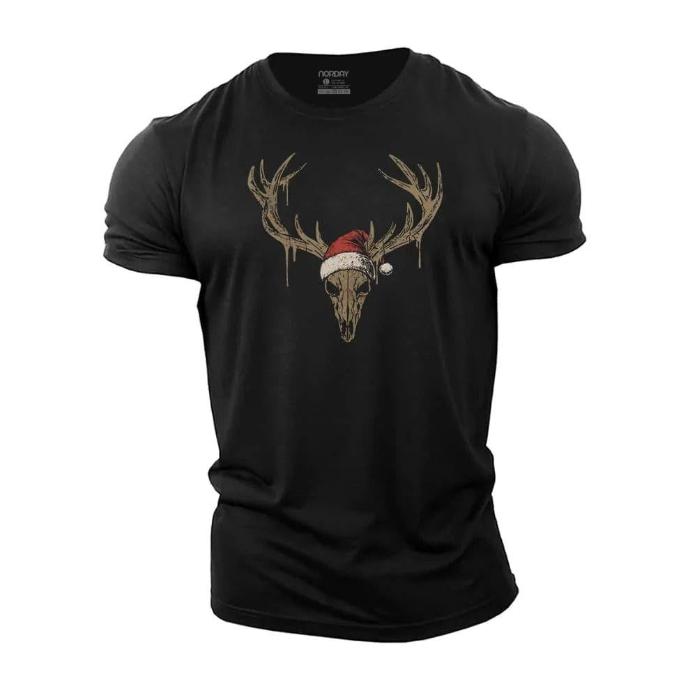 Christmas Elk Skull T-Shirt - Norday SE