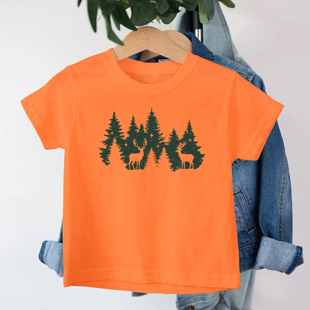 Christmas Forest Deer Barn T-Shirt - Norday SE