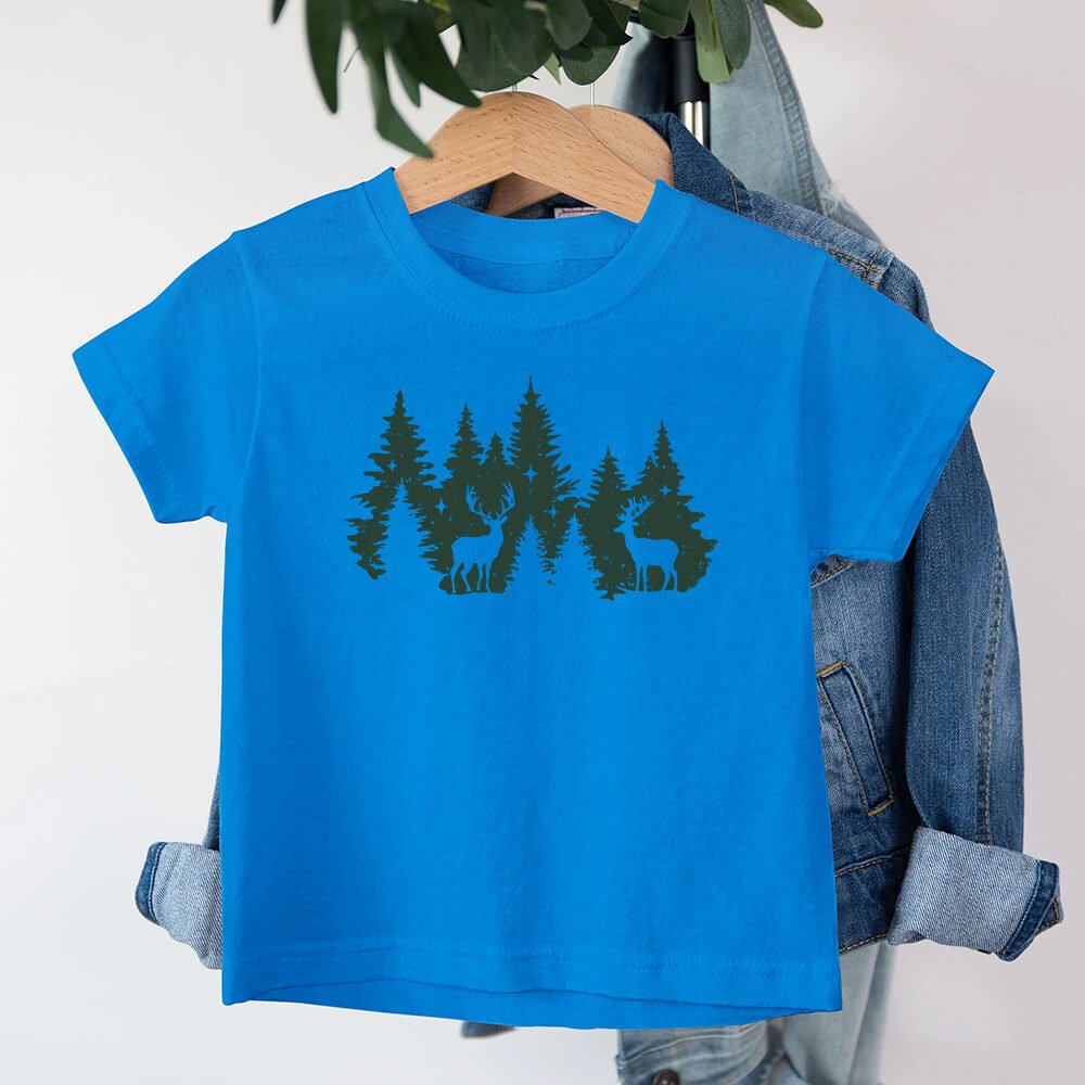 Christmas Forest Deer Barn T-Shirt - Norday SE