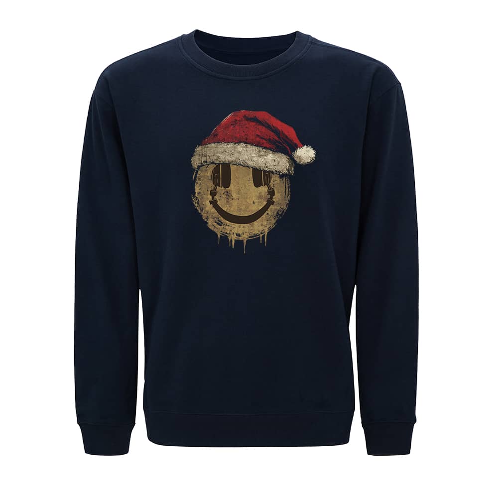 Christmas Headphones Smiley Sweatshirt - Norday SE