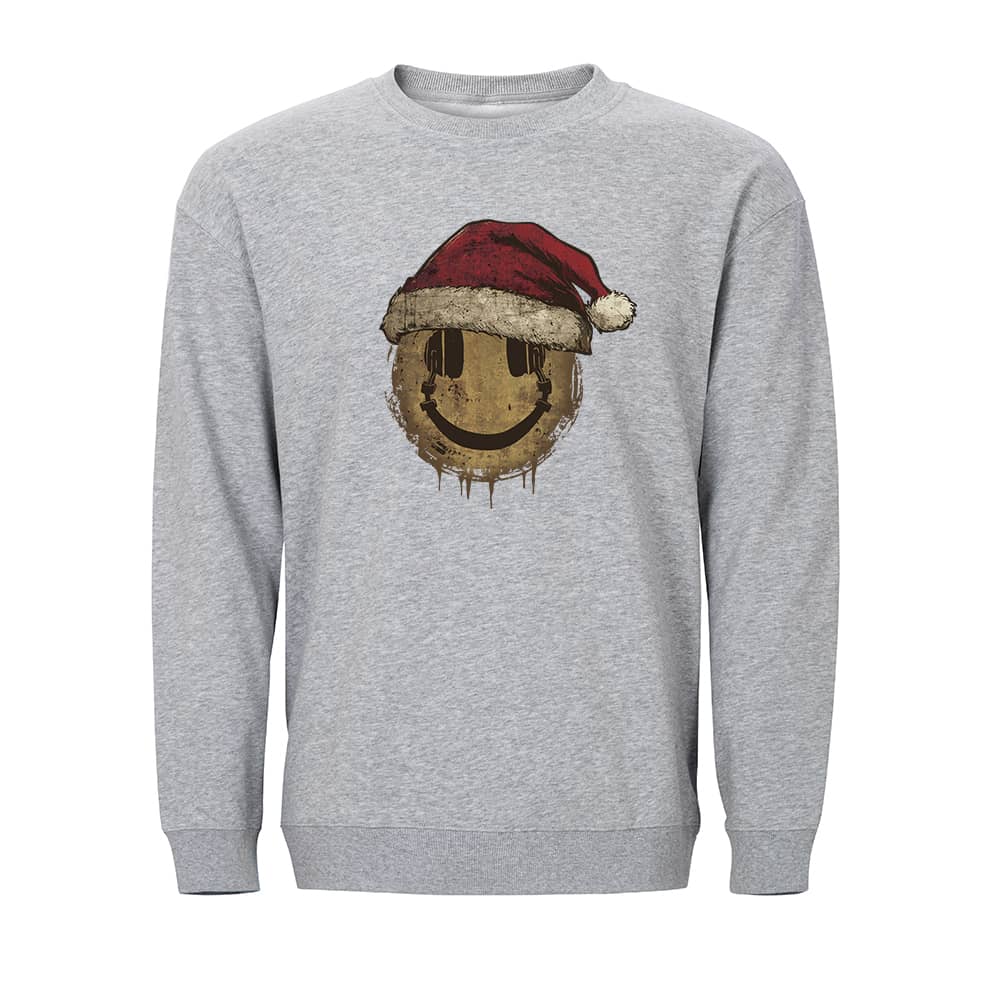 Christmas Headphones Smiley Sweatshirt - Norday SE