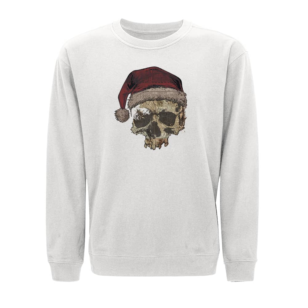 Christmas Skull Newspaper Sweatshirt - Norday SE