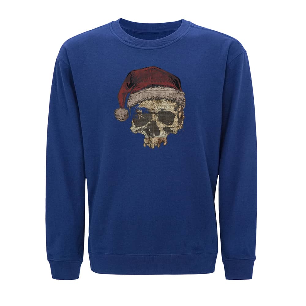 Christmas Skull Newspaper Sweatshirt - Norday SE