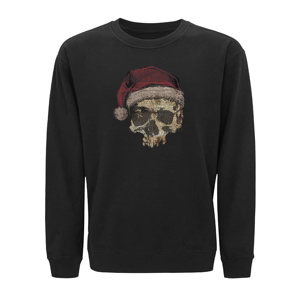 Christmas Skull Newspaper Sweatshirt - Norday SE