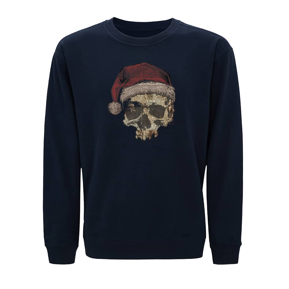 Christmas Skull Newspaper Sweatshirt - Norday SE