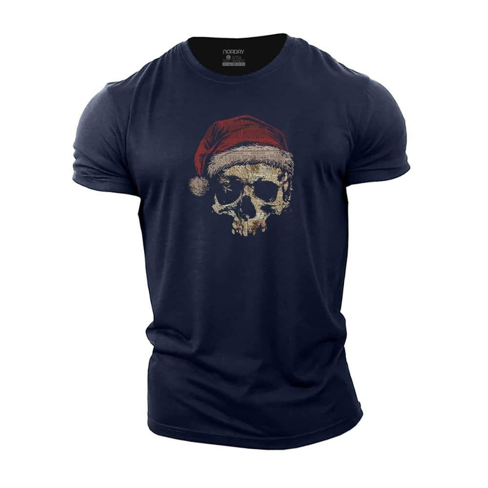 Christmas Skull Newspaper T-Shirt - Norday SE