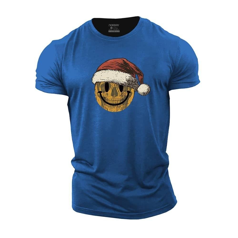 Christmas Skull Smiley T-Shirt - Norday SE