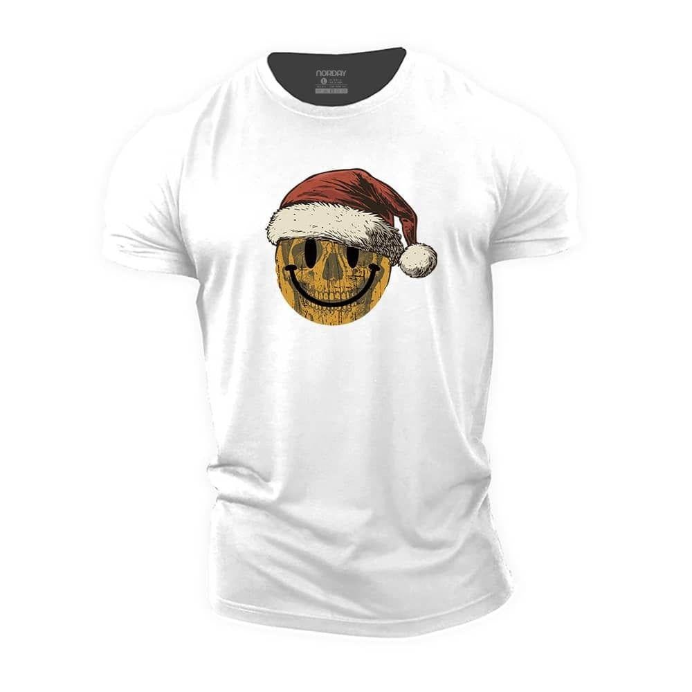 Christmas Skull Smiley T-Shirt - Norday SE