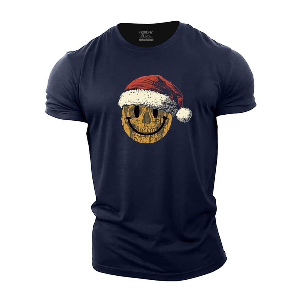 Christmas Skull Smiley T-Shirt - Norday SE