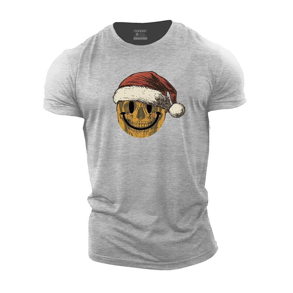 Christmas Skull Smiley T-Shirt - Norday SE