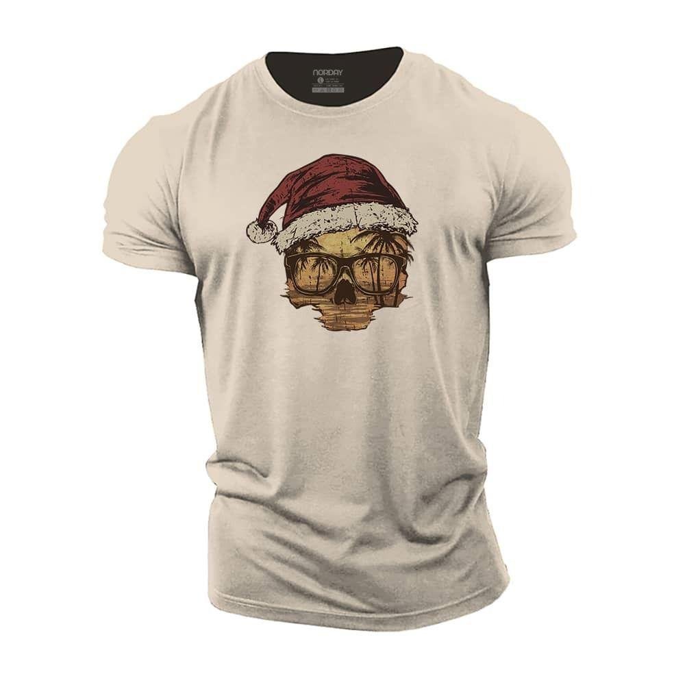 Christmas Sunset Skull T-Shirt - Norday SE