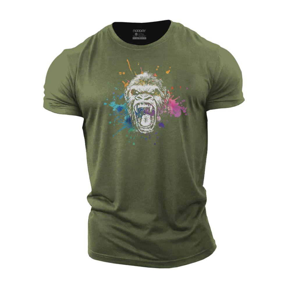 Colorful Ink Splash Gorilla T-Shirt - Norday SE