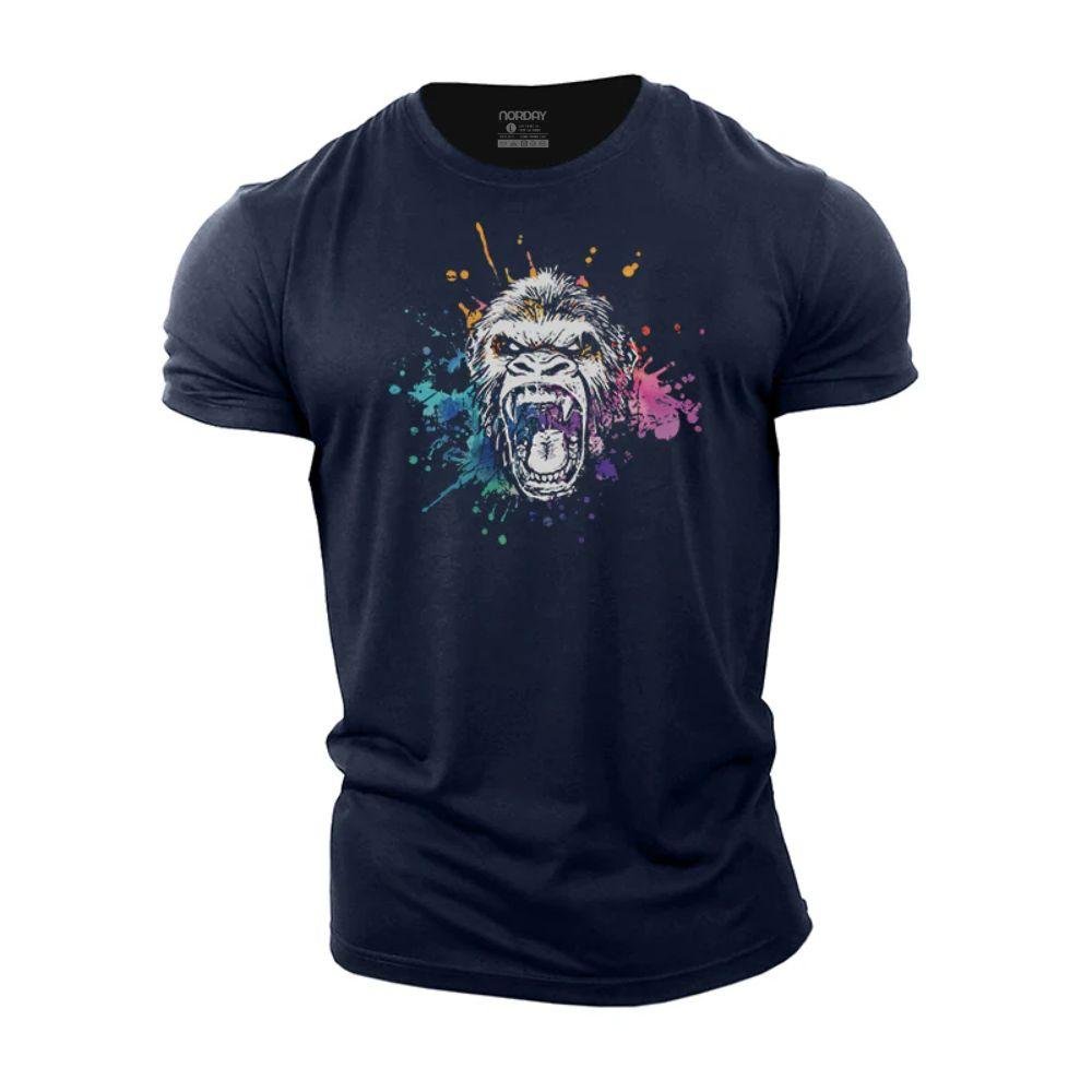 Colorful Ink Splash Gorilla T-Shirt - Norday SE