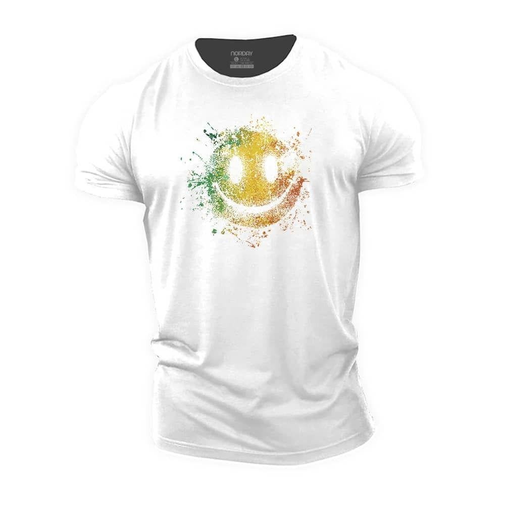 Colorful Particle Smiley T-Shirt - Norday SE