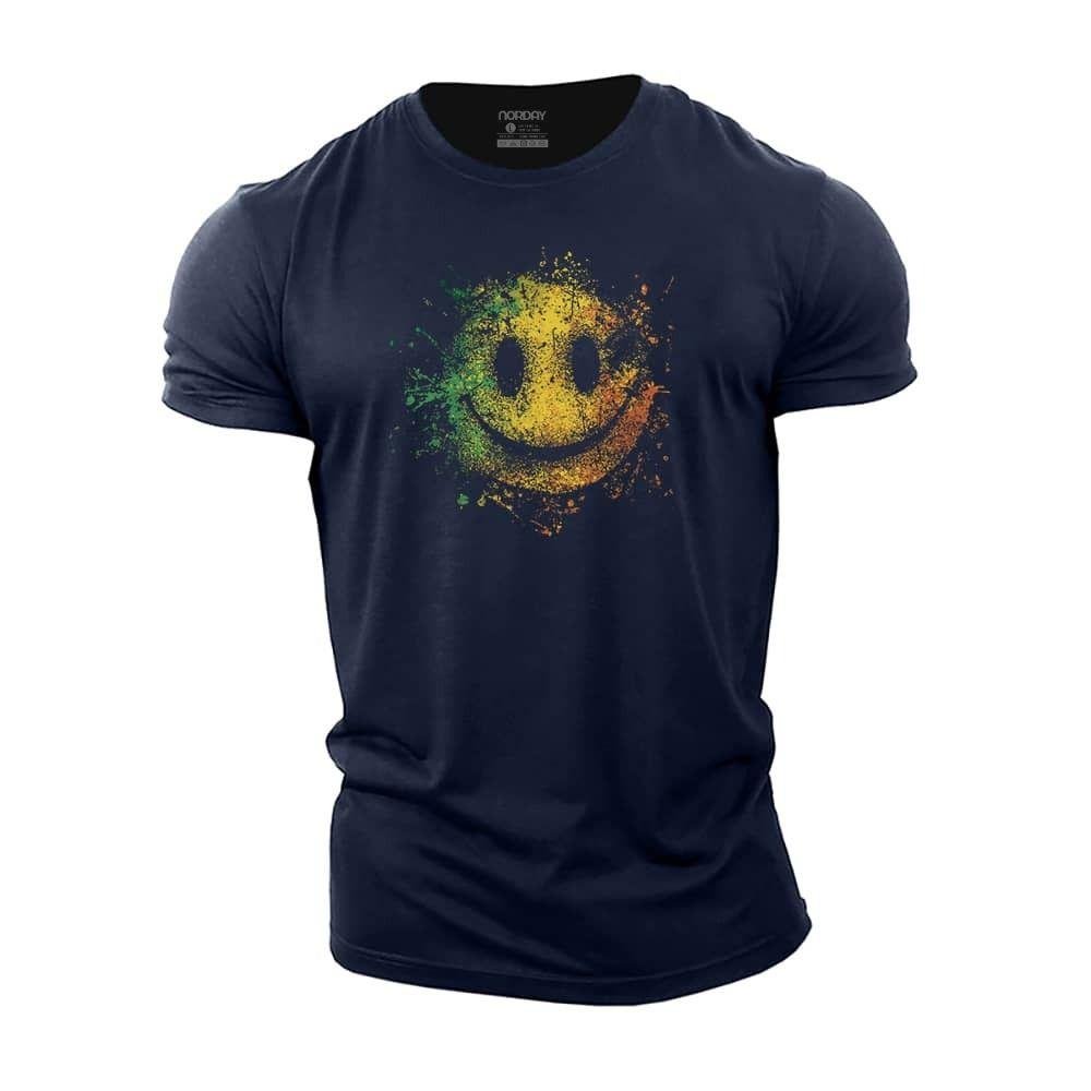 Colorful Particle Smiley T-Shirt - Norday SE
