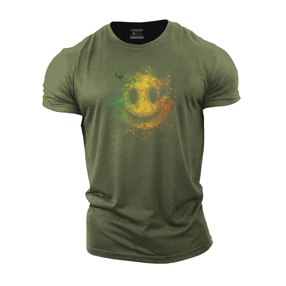 Colorful Particle Smiley T-Shirt - Norday SE