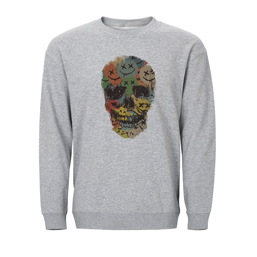 Colorful Smiley Skull Sweatshirt - Norday SE