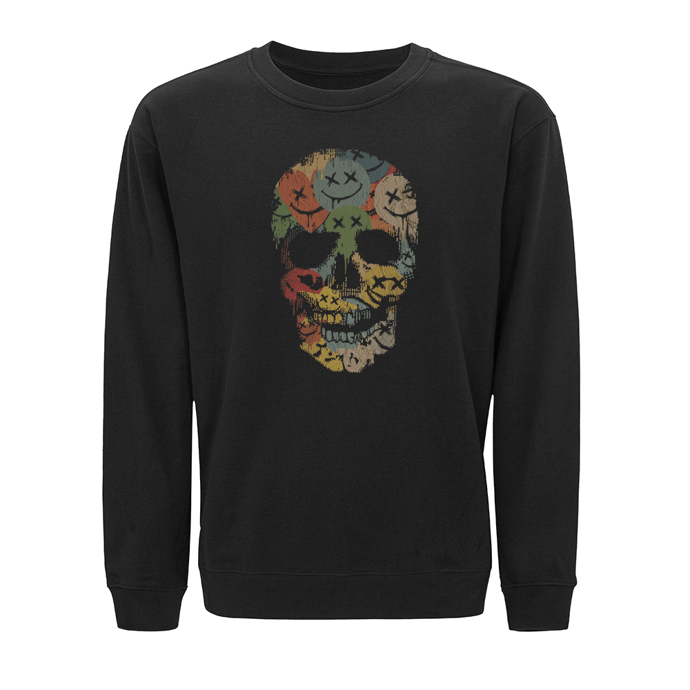 Colorful Smiley Skull Sweatshirt - Norday SE