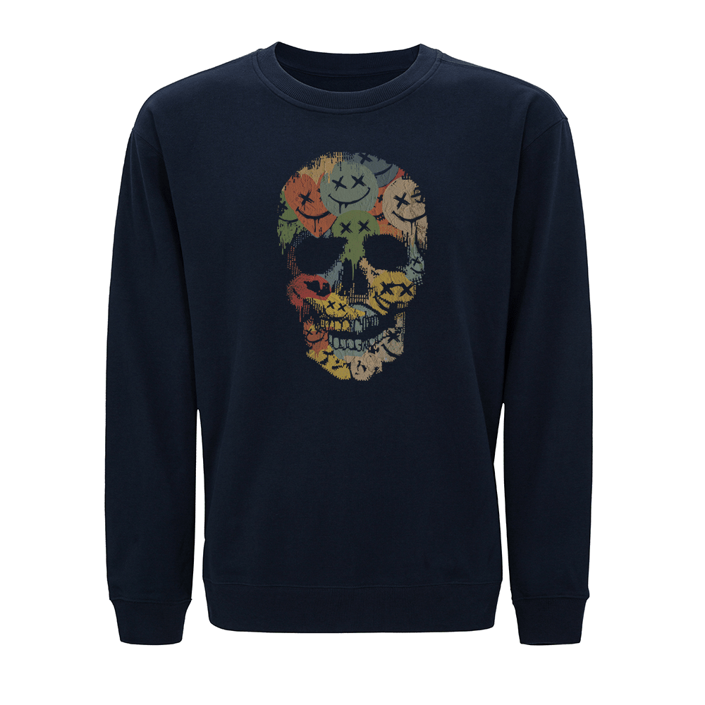 Colorful Smiley Skull Sweatshirt - Norday SE