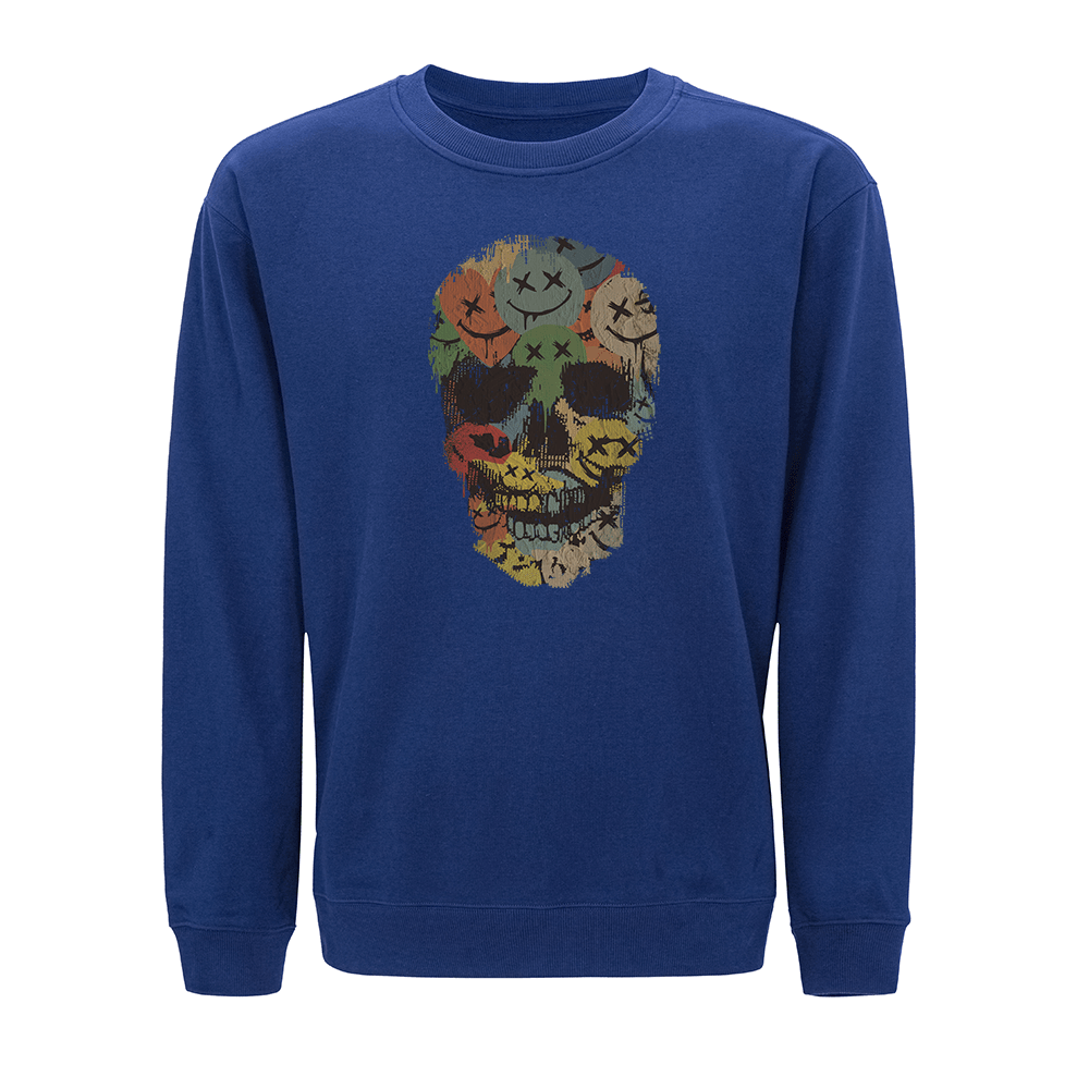 Colorful Smiley Skull Sweatshirt - Norday SE
