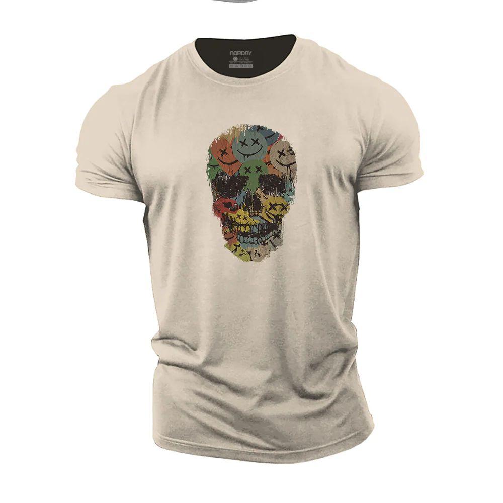 Colorful Smiley Skull T-Shirt - Norday SE