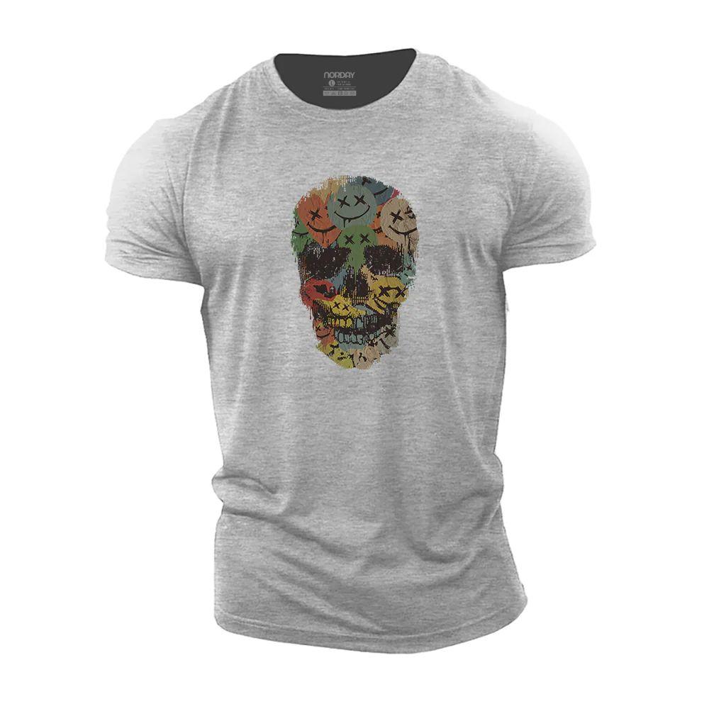 Colorful Smiley Skull T-Shirt - Norday SE
