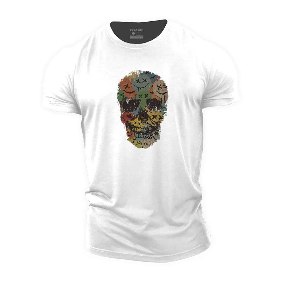 Colorful Smiley Skull T-Shirt - Norday SE