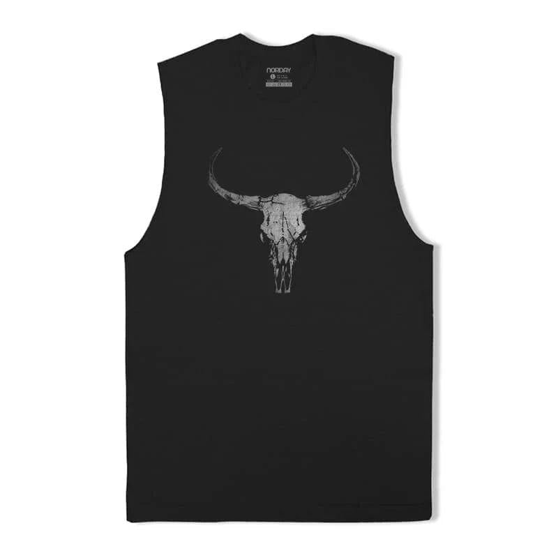 Dark Bull Skull Tank Top - Norday SE