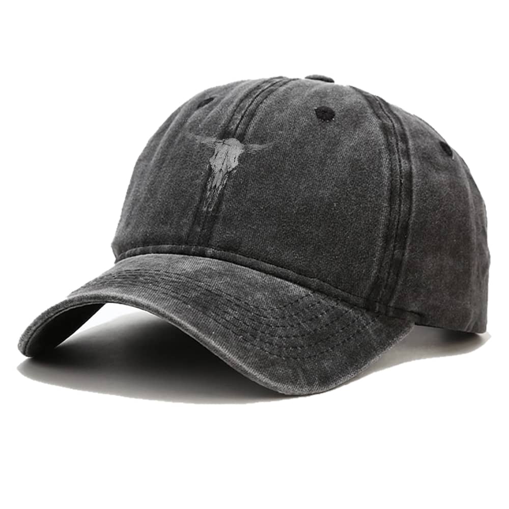 Dark Bull Skull Vintage Keps - Norday SE