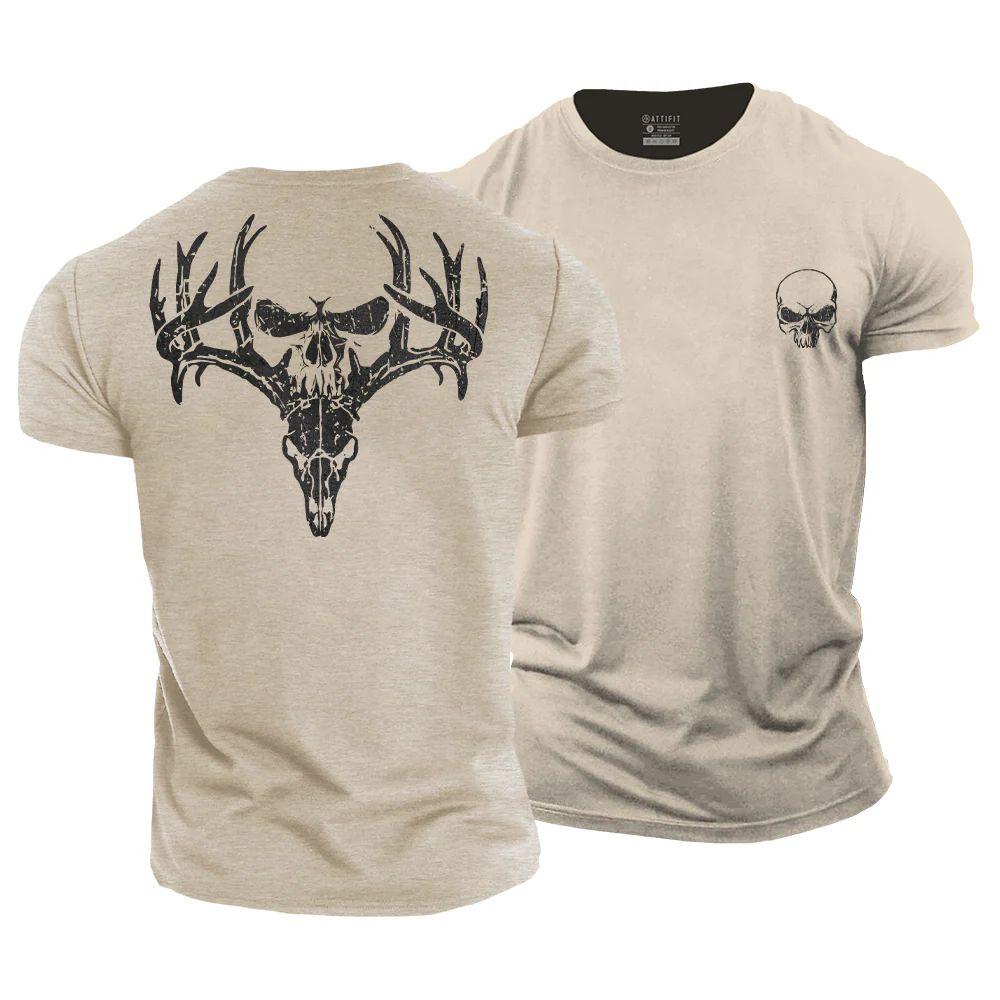 Deer Head Hidden Skull T-Shirt - Norday SE
