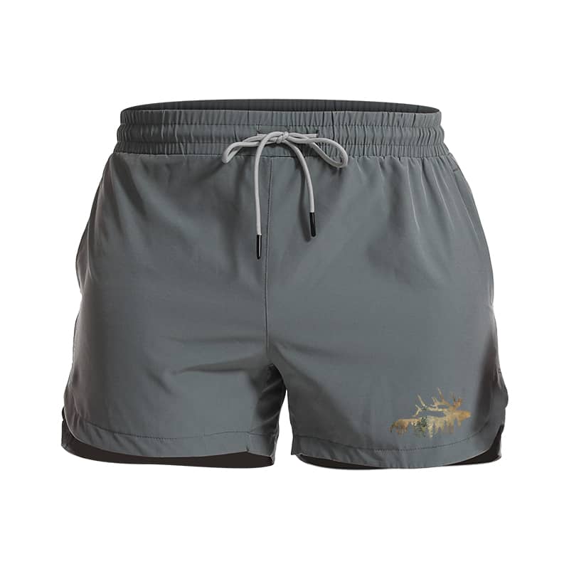 Deer Silhouette Athletic Quick - Dry Shorts - Norday SE