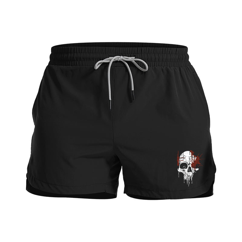 Dripping Skull Athletic Quick - Dry Shorts - Norday SE