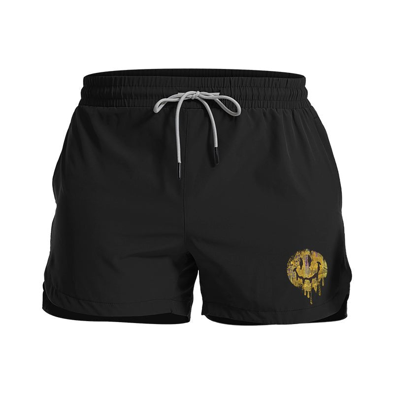 Dripping Smiley Athletic Quick - Dry Shorts - Norday SE