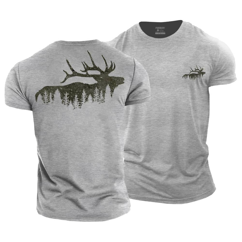 Elk And Forest T-Shirt - Norday SE